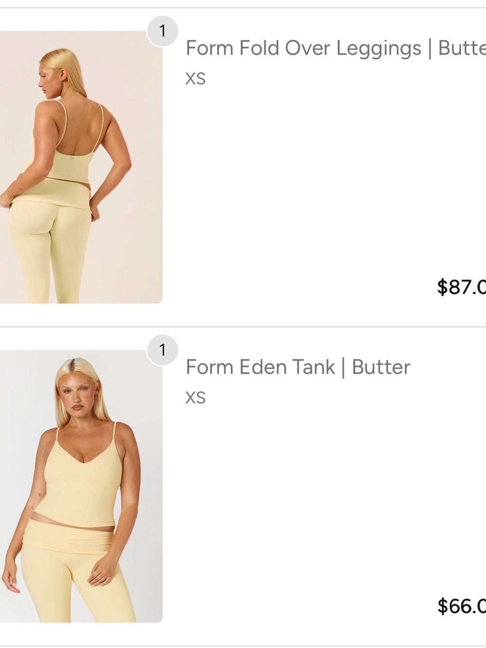 Butter Athletic Fold-Over Shorts — Butter Yellow